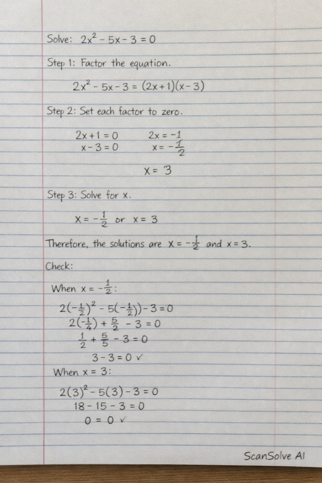 Handwritten step-by-step solution preview