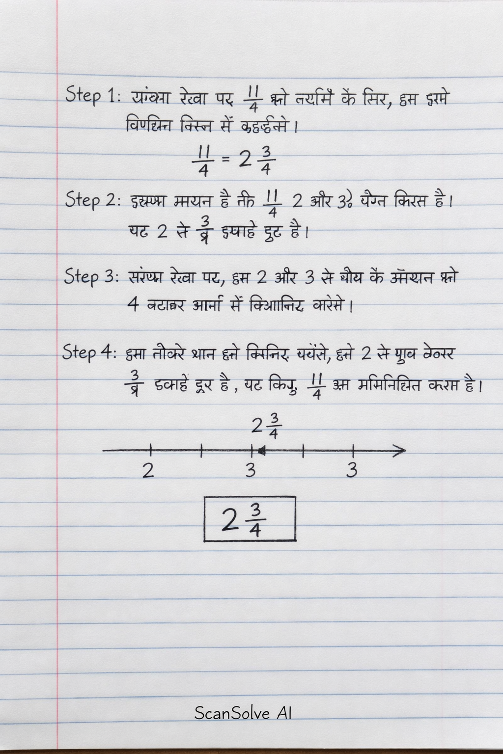 Handwritten step-by-step solution preview