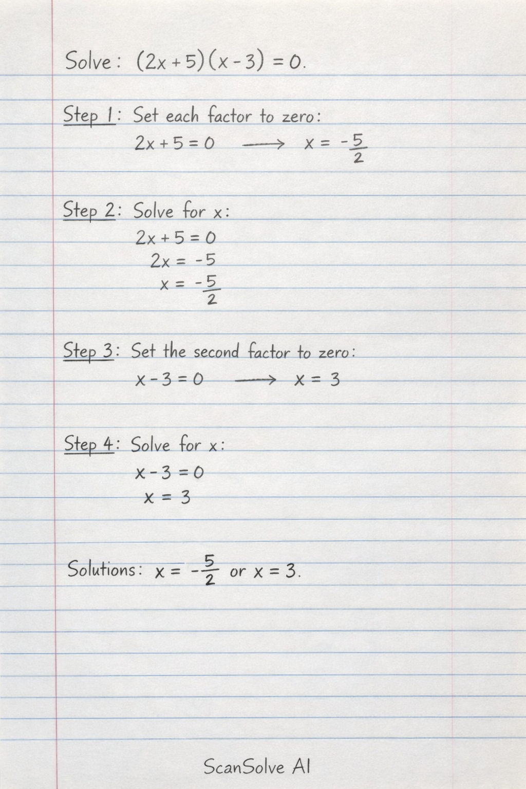 Handwritten step-by-step solution preview