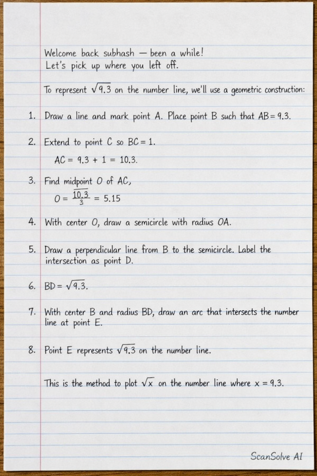 Handwritten step-by-step solution preview