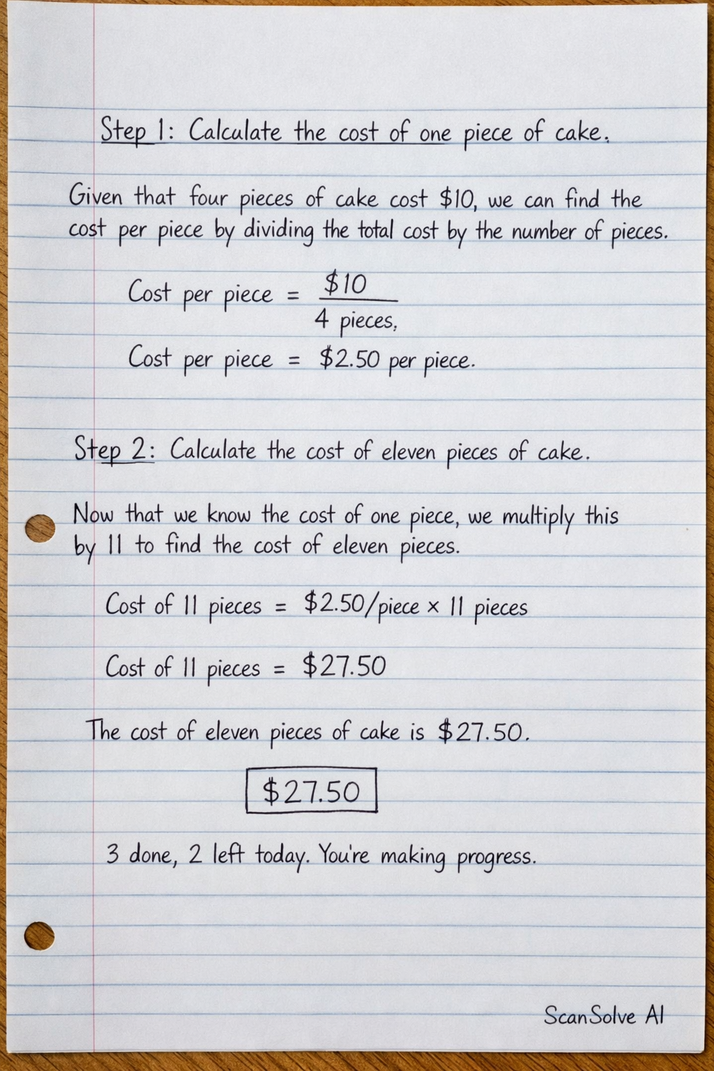 Handwritten step-by-step solution preview