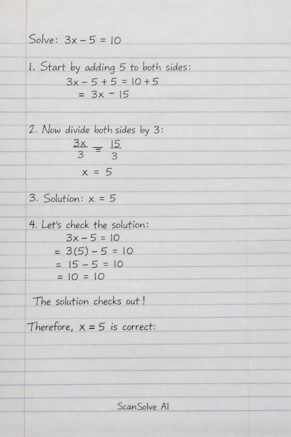Handwritten step-by-step solution preview