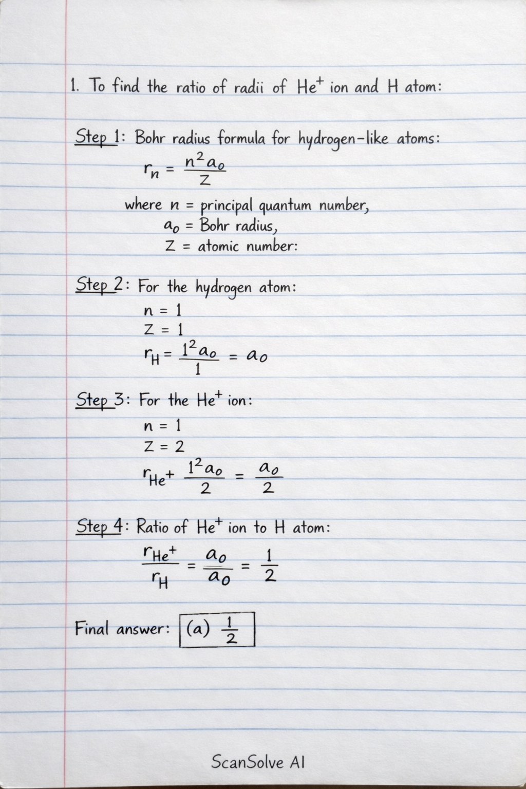 Handwritten step-by-step solution preview