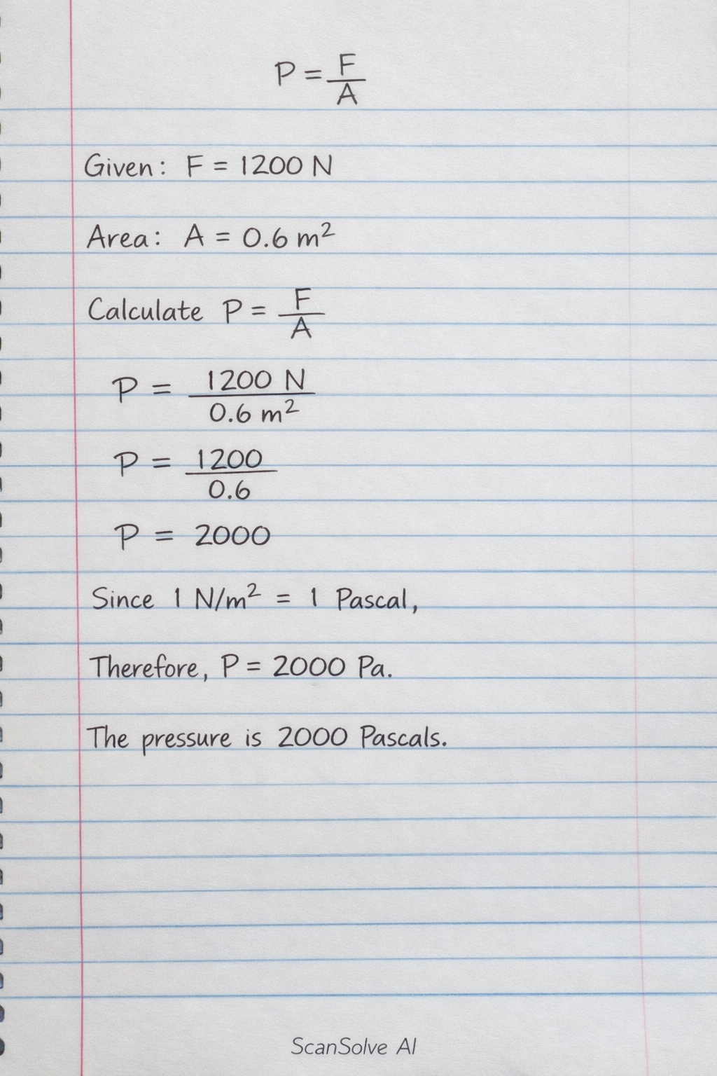 Handwritten step-by-step solution preview
