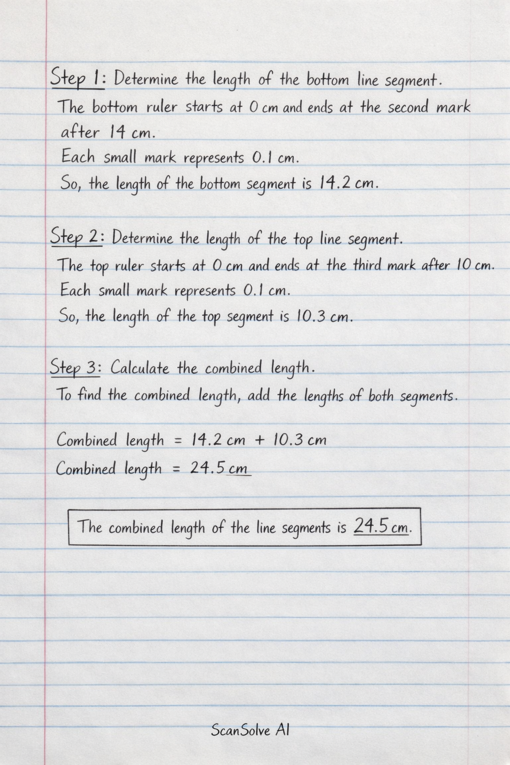 Handwritten step-by-step solution preview