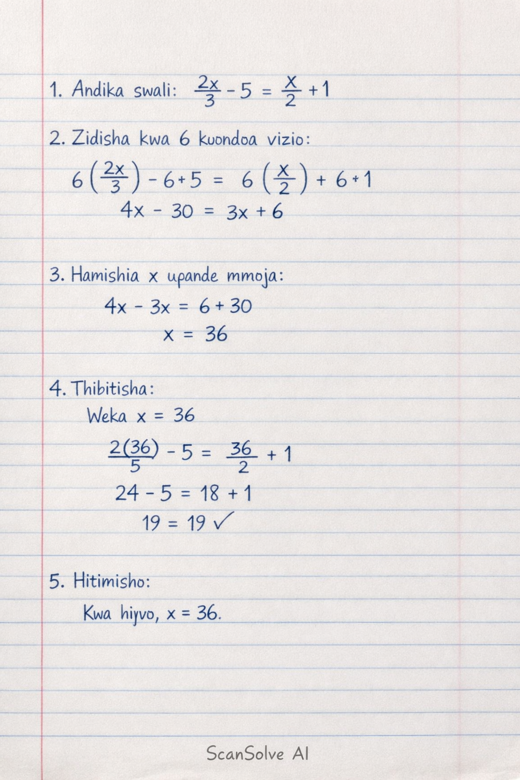 Handwritten step-by-step solution preview