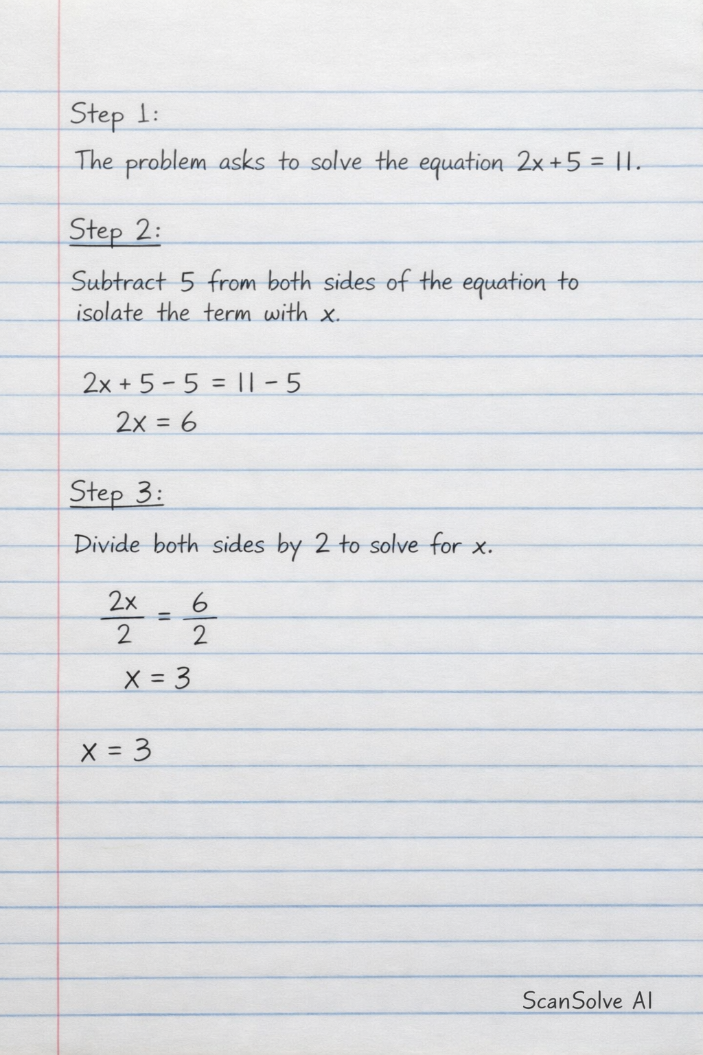 Handwritten step-by-step solution preview