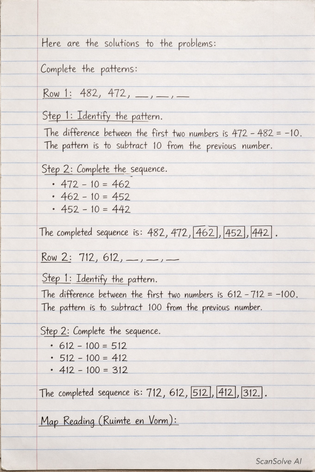 Handwritten step-by-step solution preview