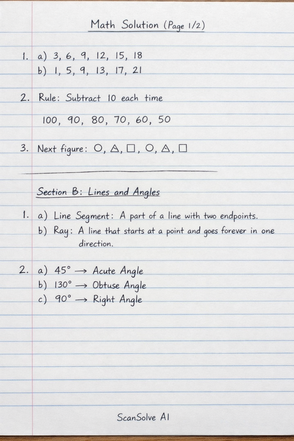 Handwritten step-by-step solution preview