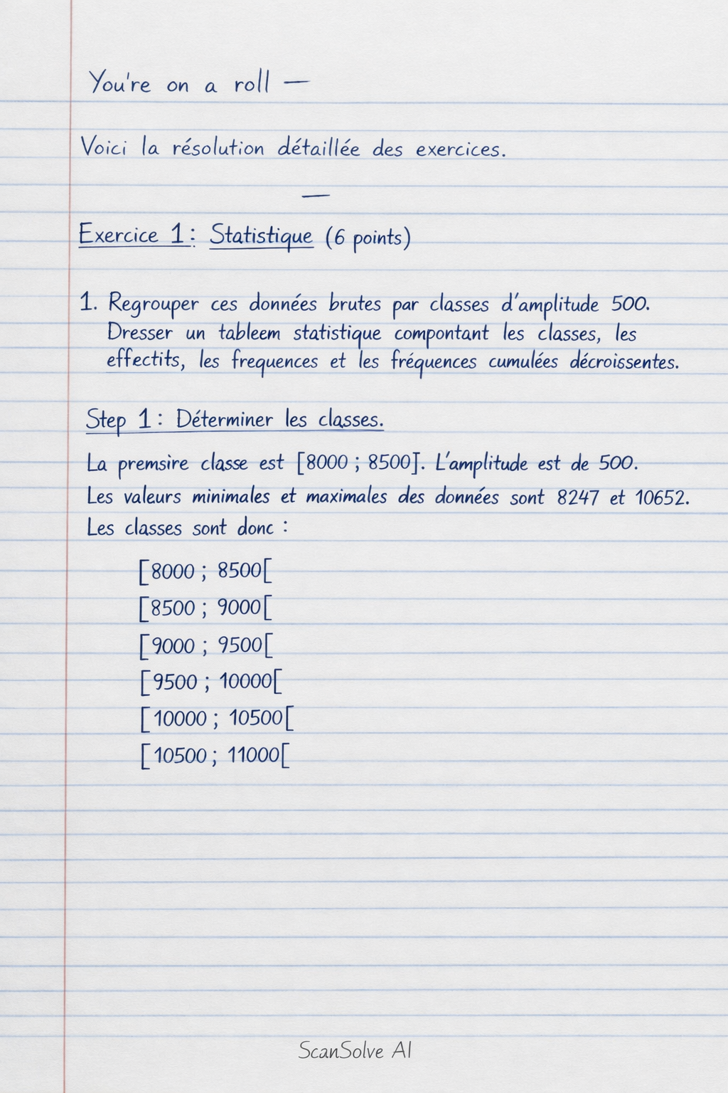 Handwritten step-by-step solution preview