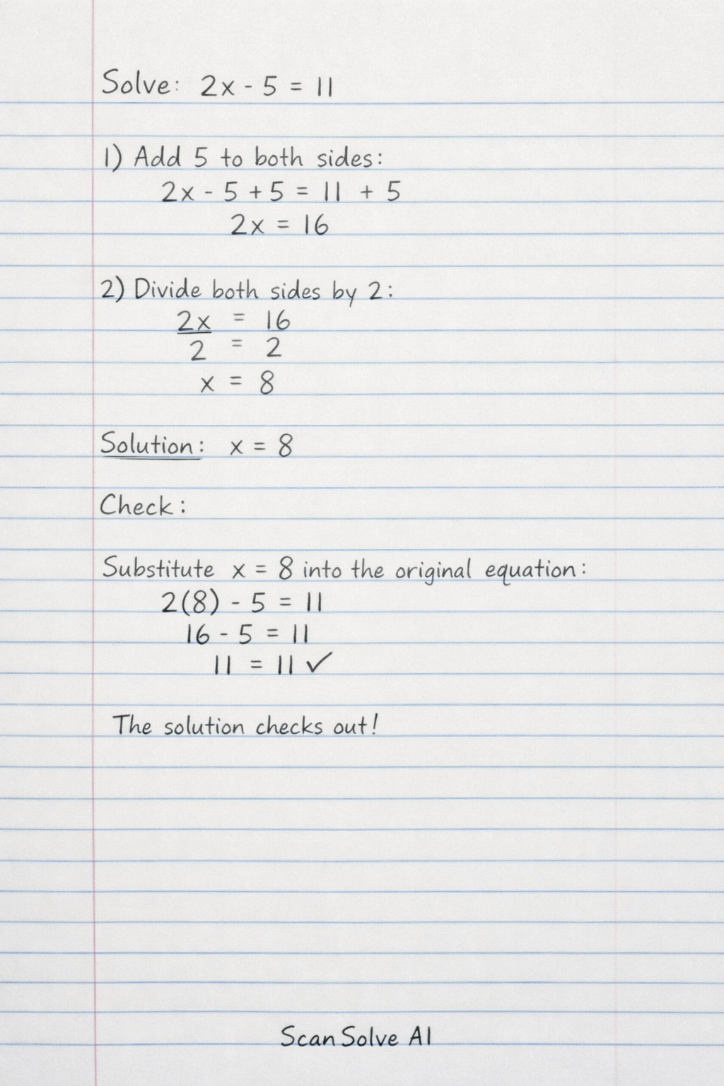 Handwritten step-by-step solution preview
