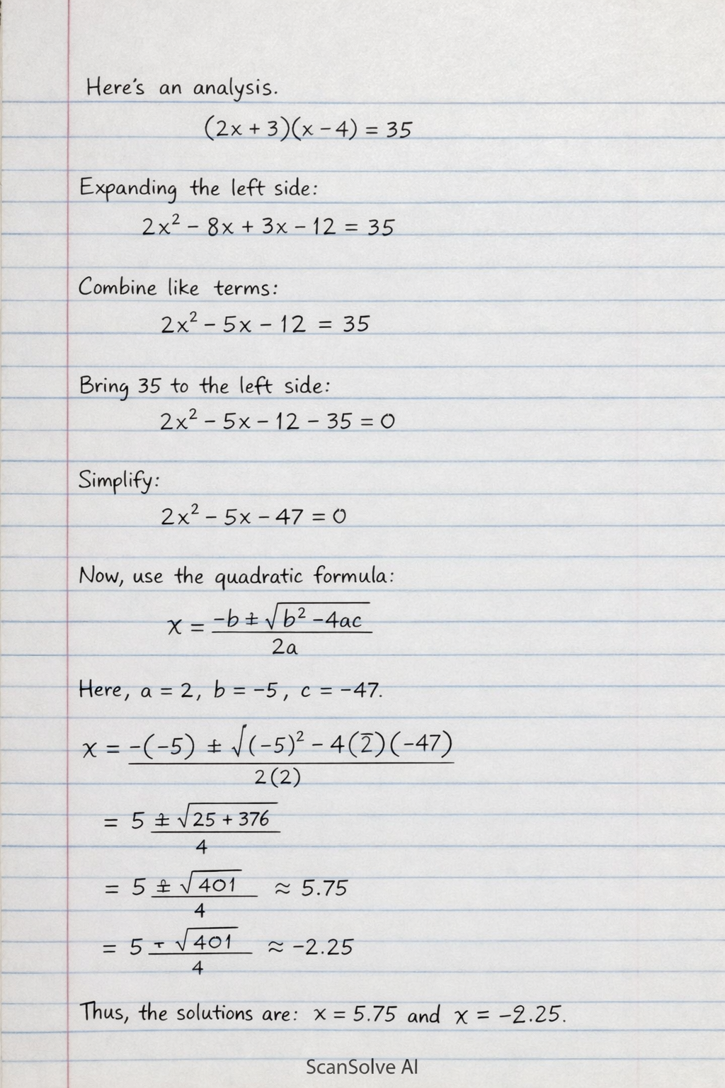 Handwritten step-by-step solution preview
