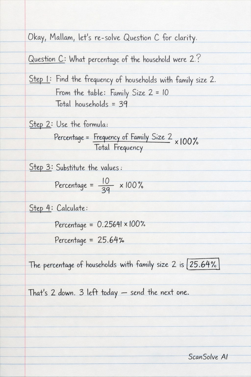 Handwritten step-by-step solution preview