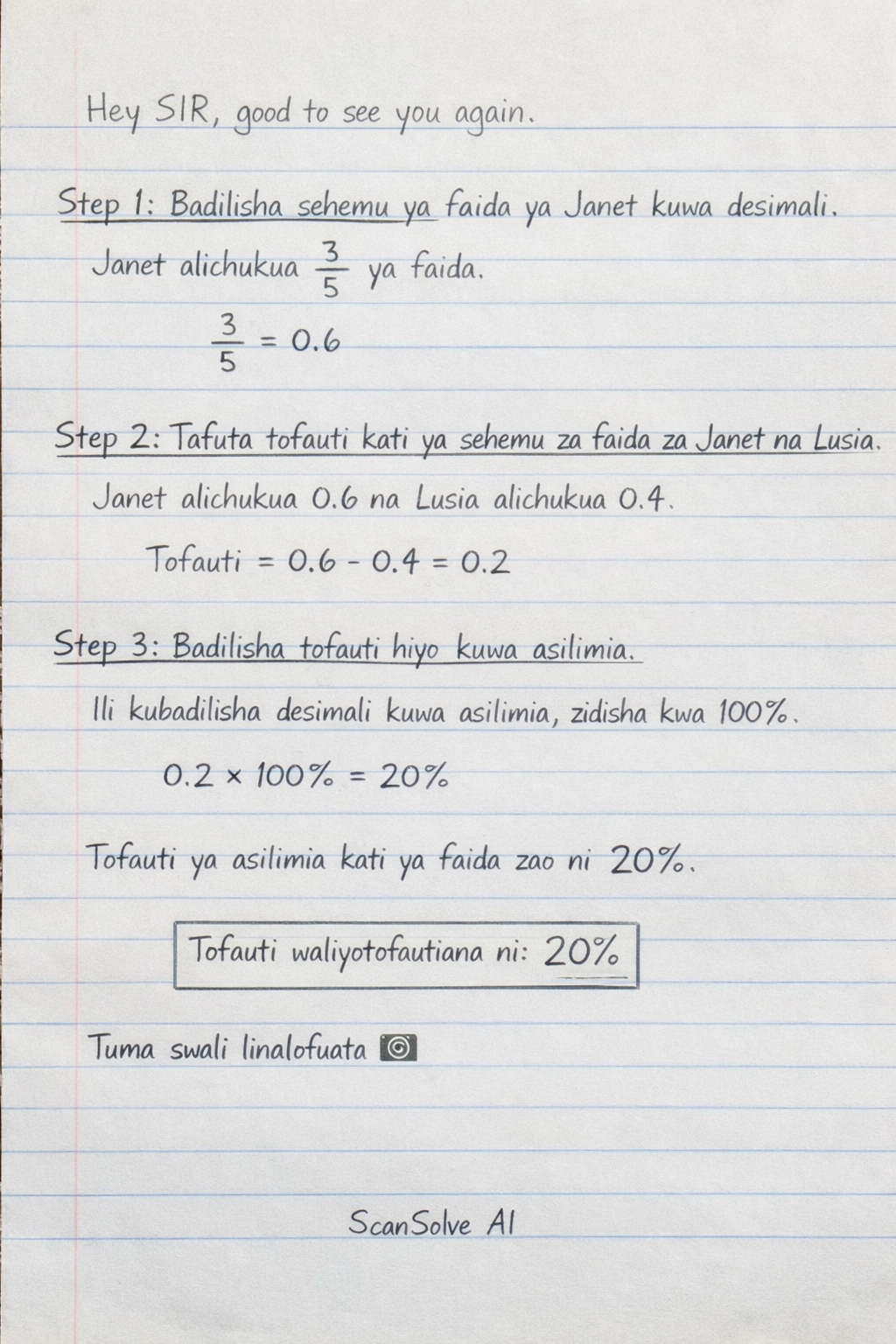 Handwritten step-by-step solution preview