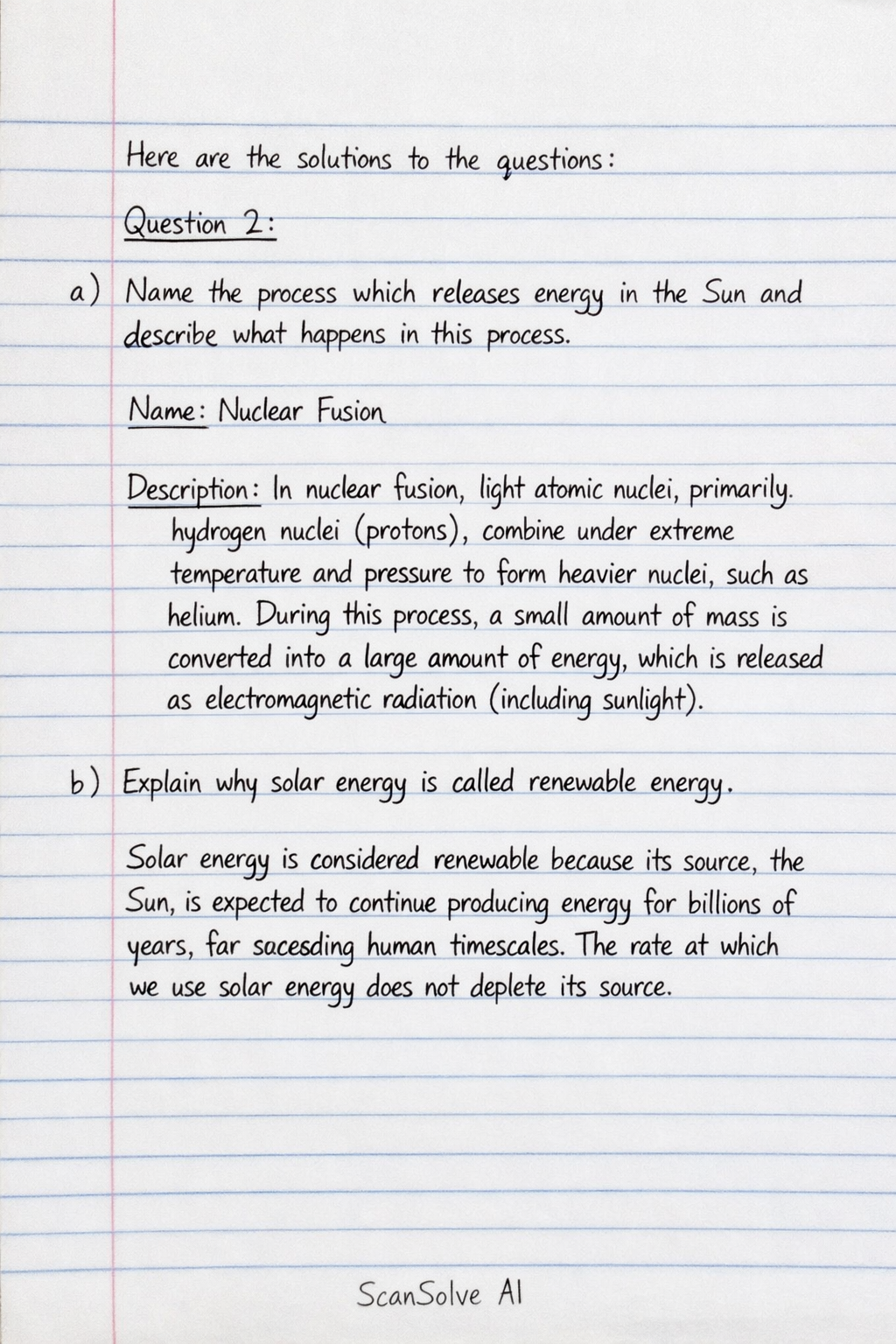 Handwritten step-by-step solution preview