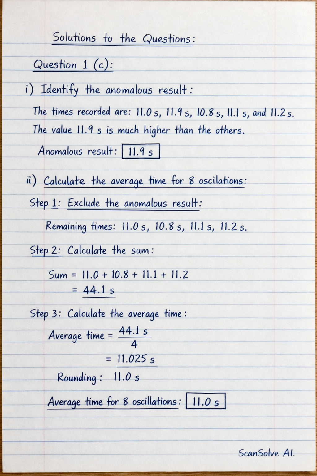 Handwritten step-by-step solution preview