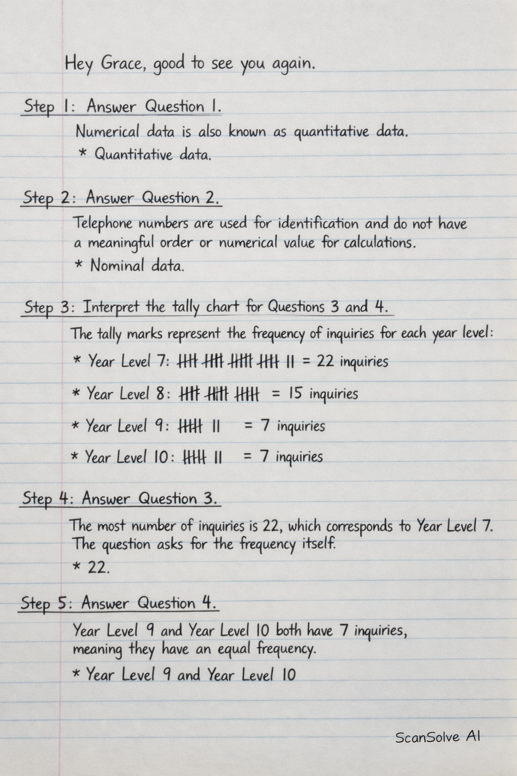 Handwritten step-by-step solution preview