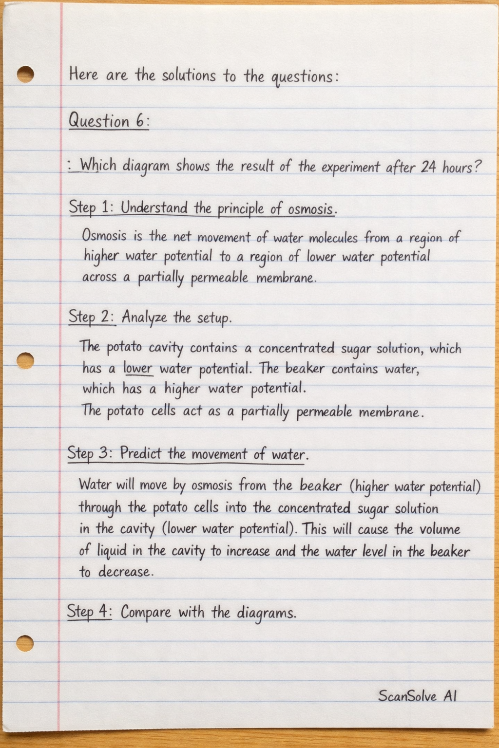 Handwritten step-by-step solution preview