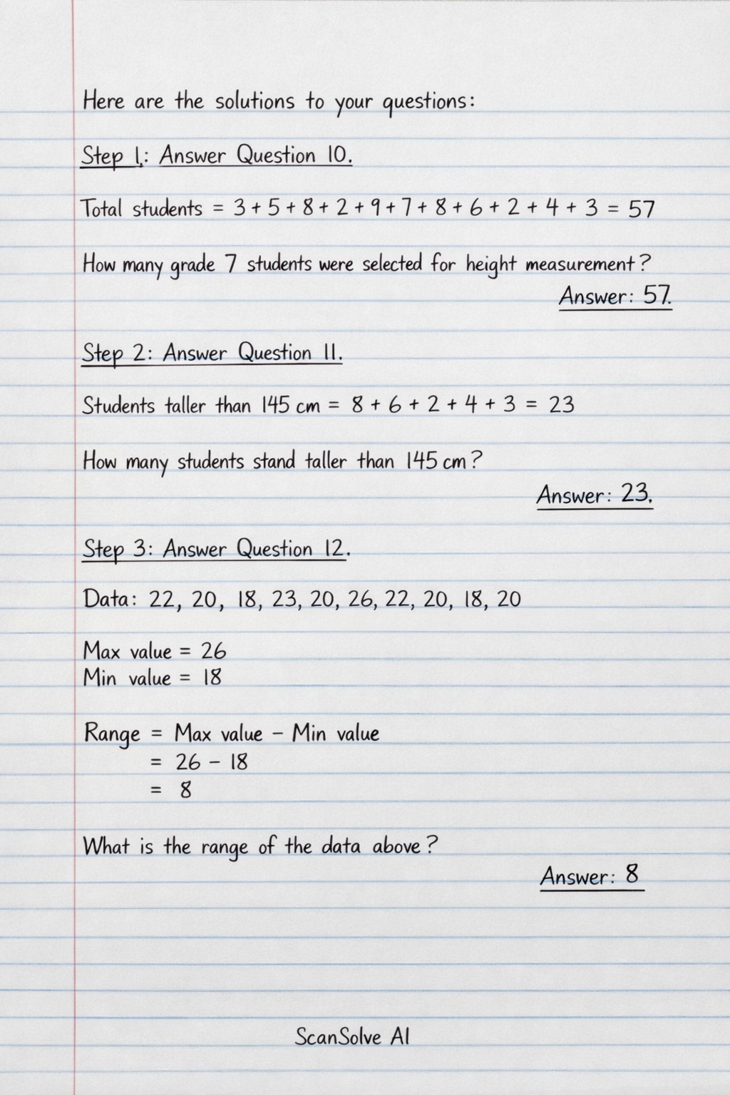 Handwritten step-by-step solution preview