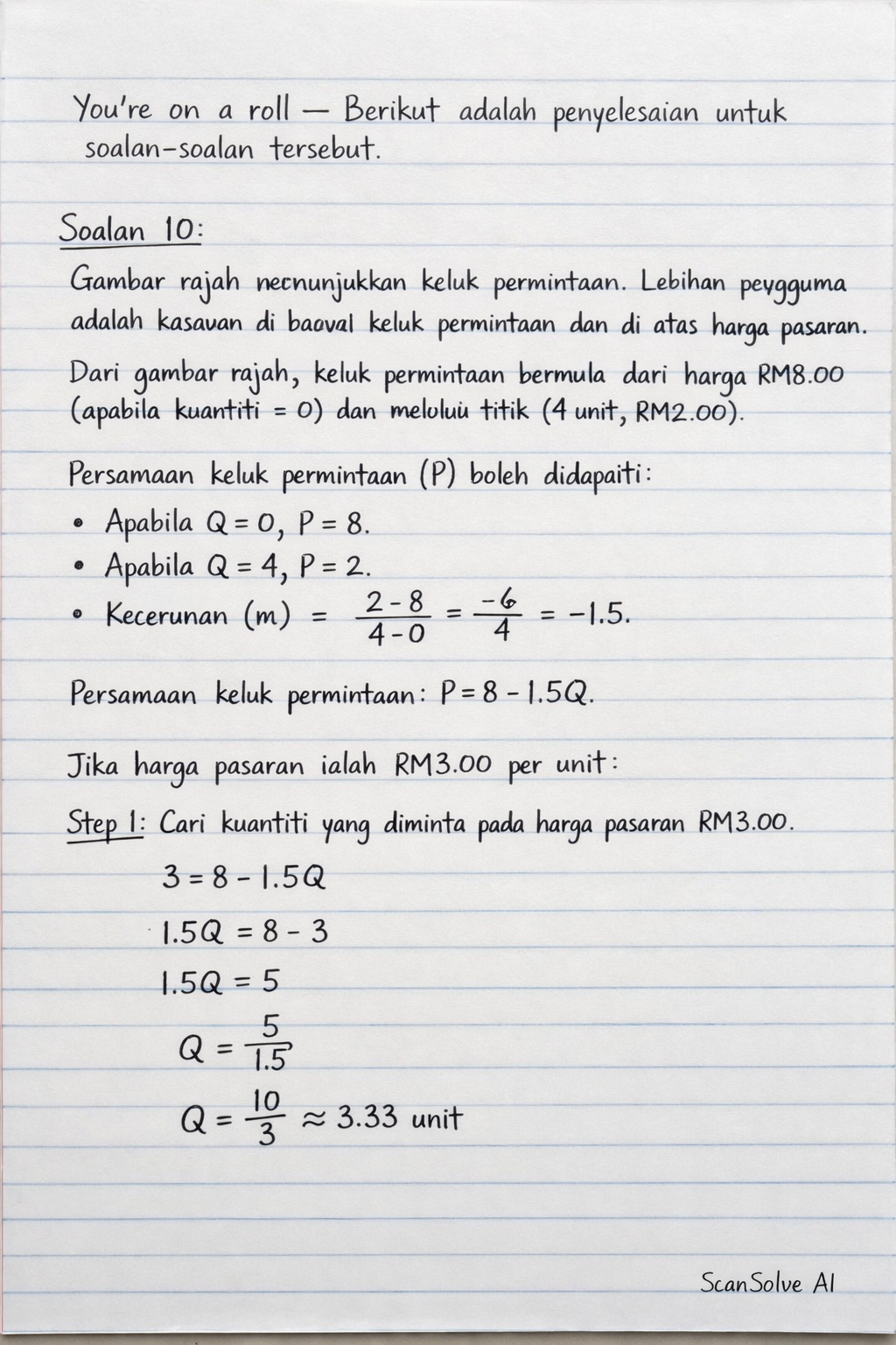 Handwritten step-by-step solution preview