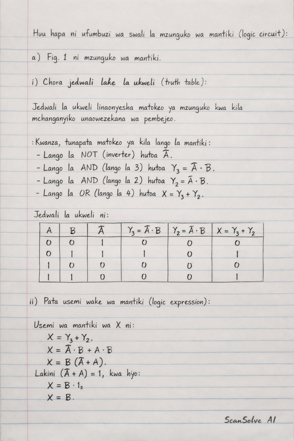 Handwritten step-by-step solution preview