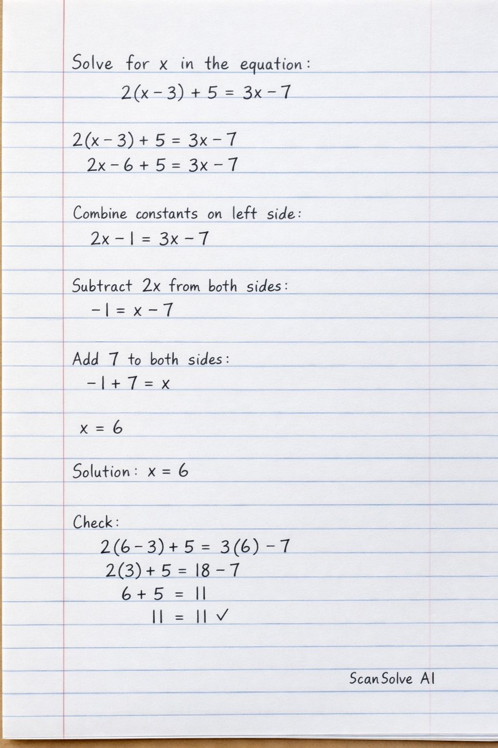 Handwritten step-by-step solution preview