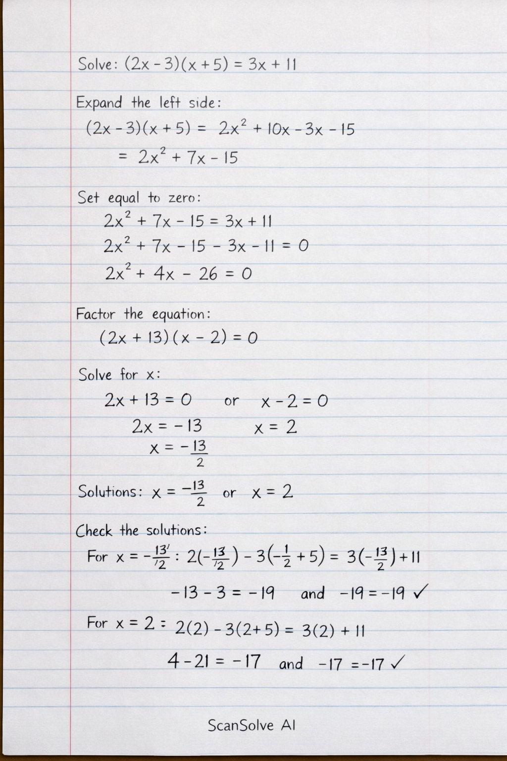 Handwritten step-by-step solution preview