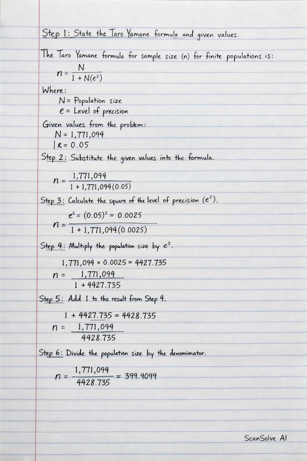 Handwritten step-by-step solution preview