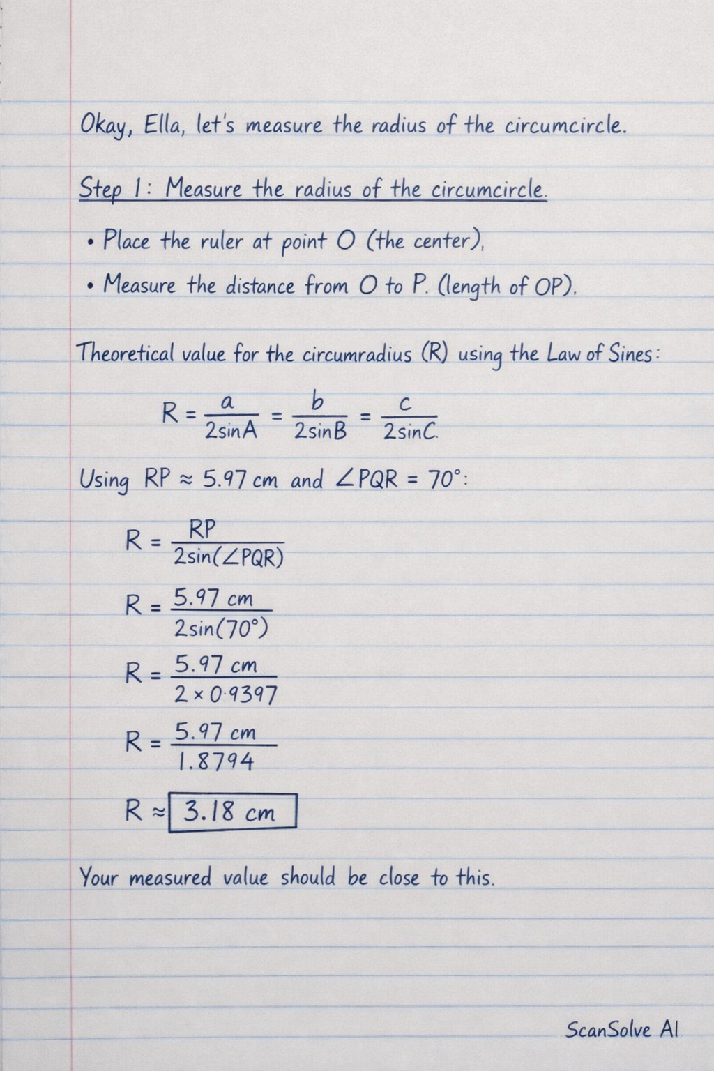 Handwritten step-by-step solution preview