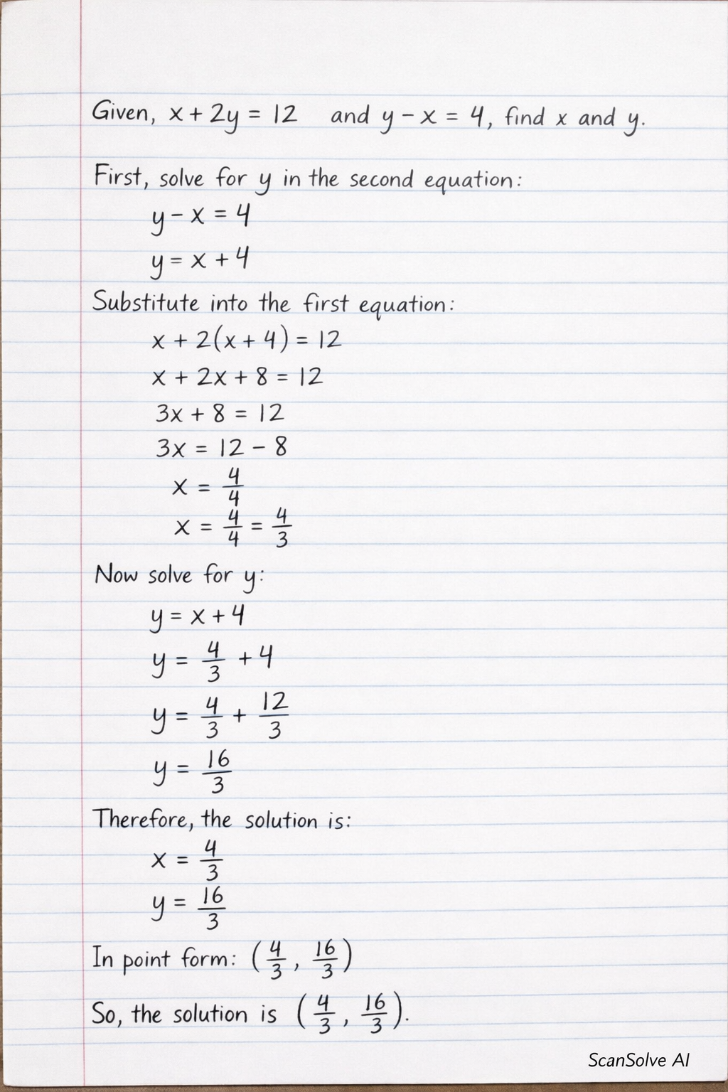 Handwritten step-by-step solution preview