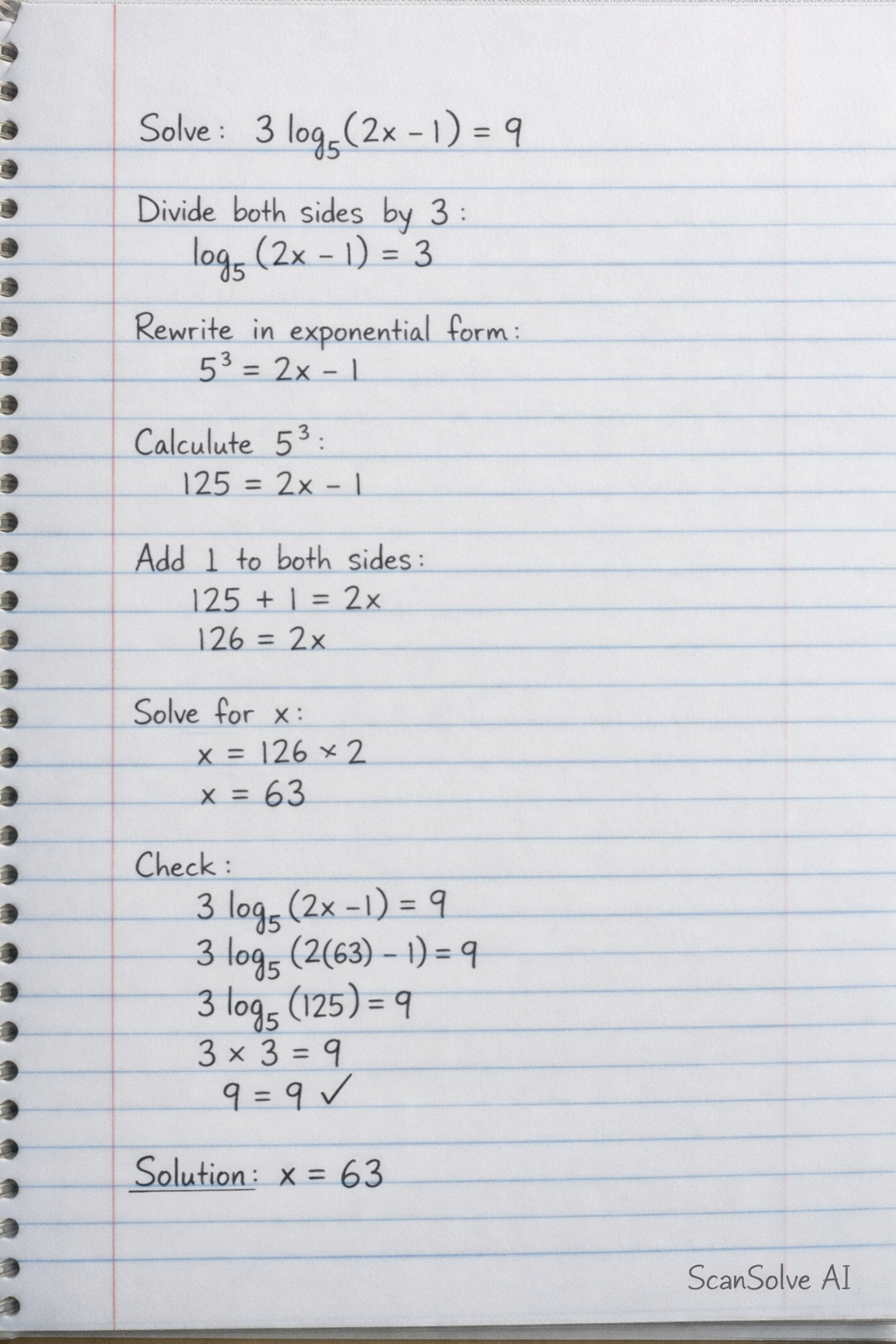 Handwritten step-by-step solution preview