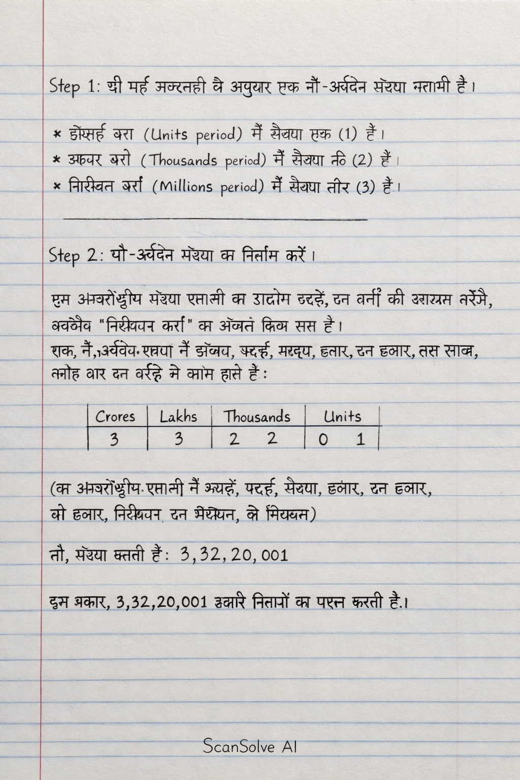 Handwritten step-by-step solution preview