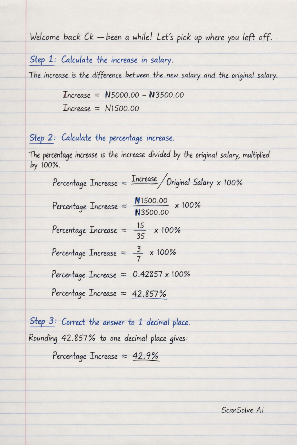 Handwritten step-by-step solution preview