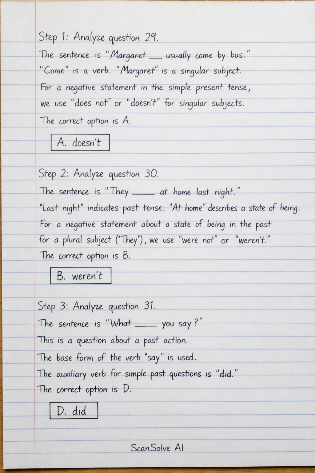 Handwritten step-by-step solution preview