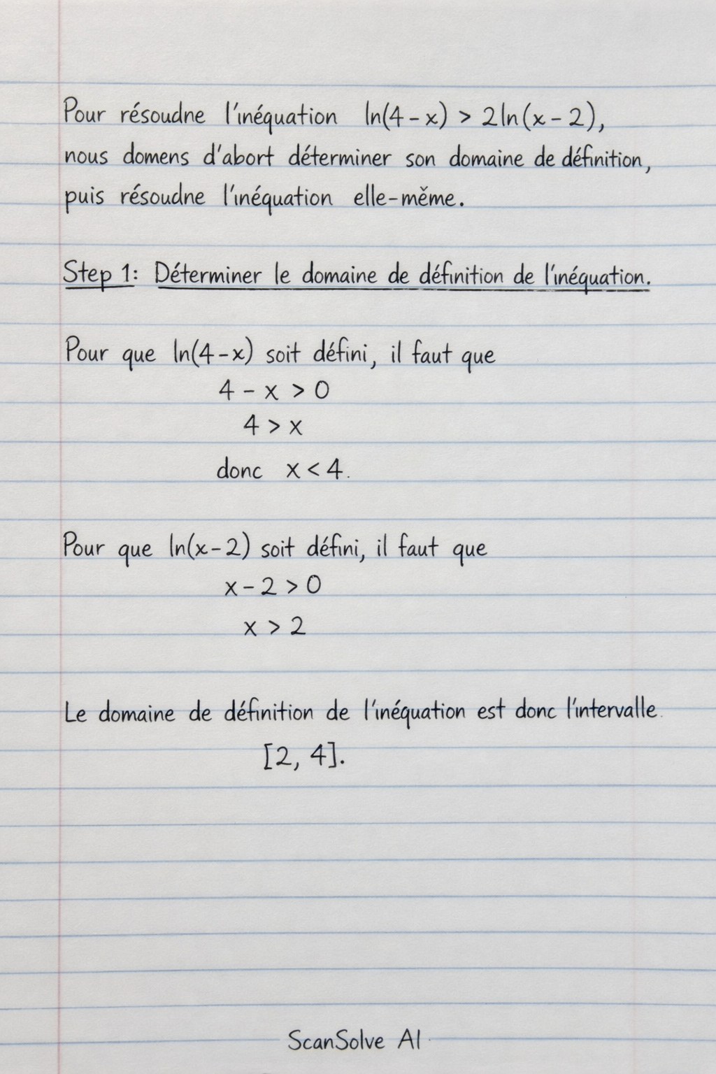 Handwritten step-by-step solution preview