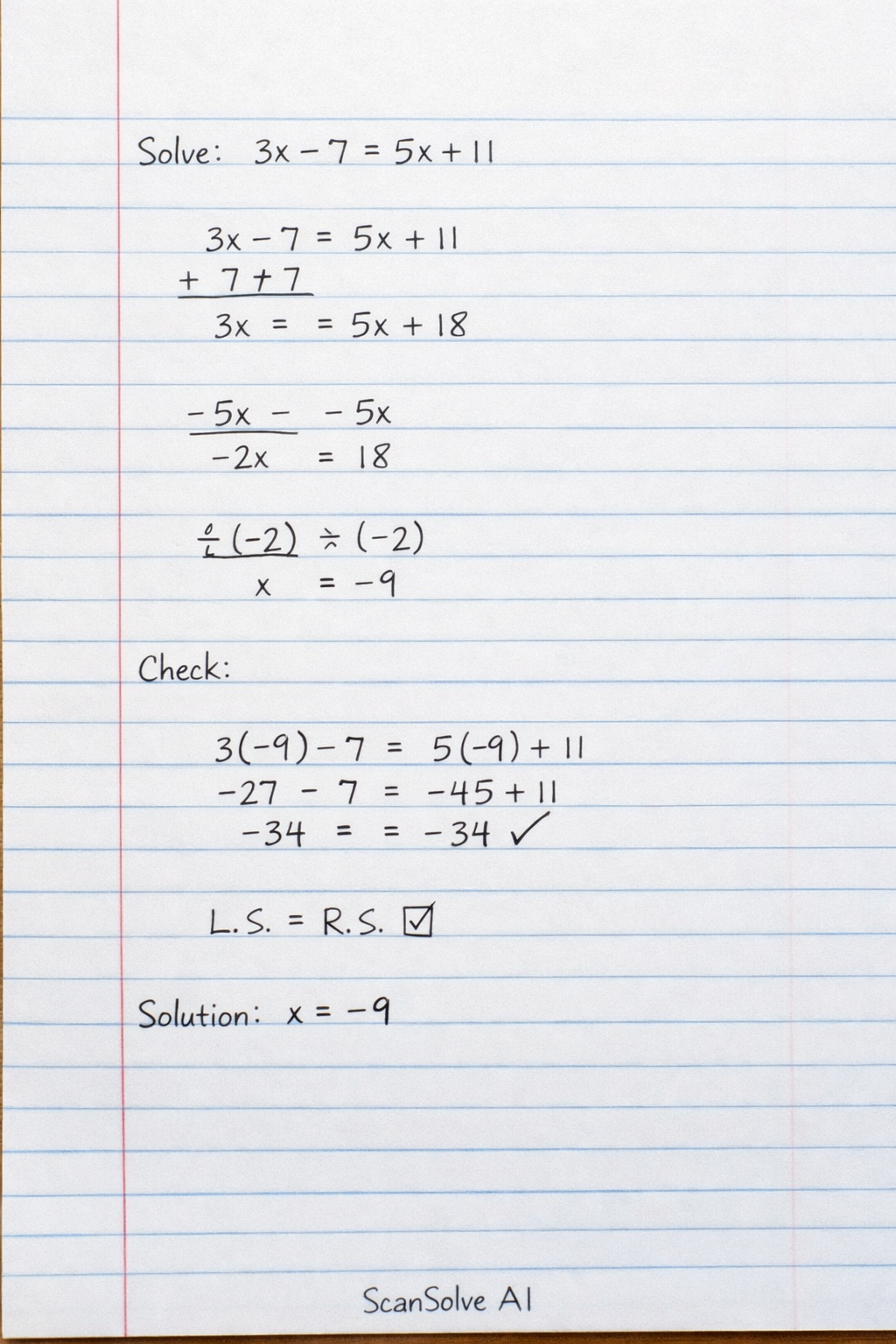Handwritten step-by-step solution preview
