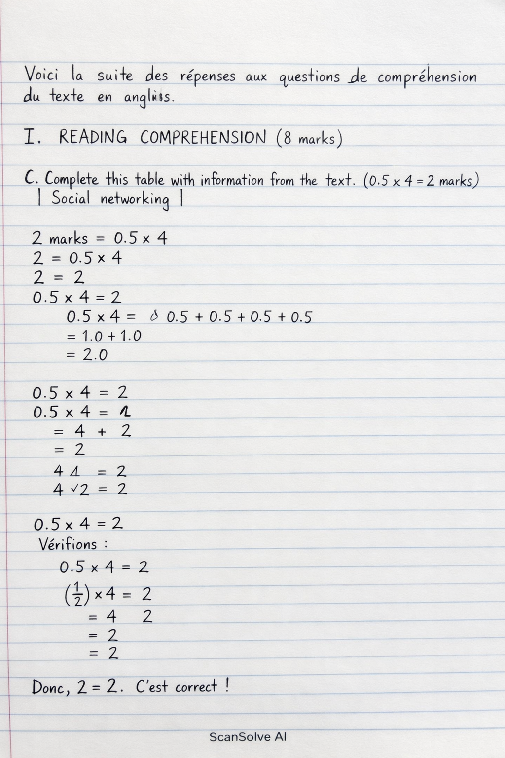 Handwritten step-by-step solution preview