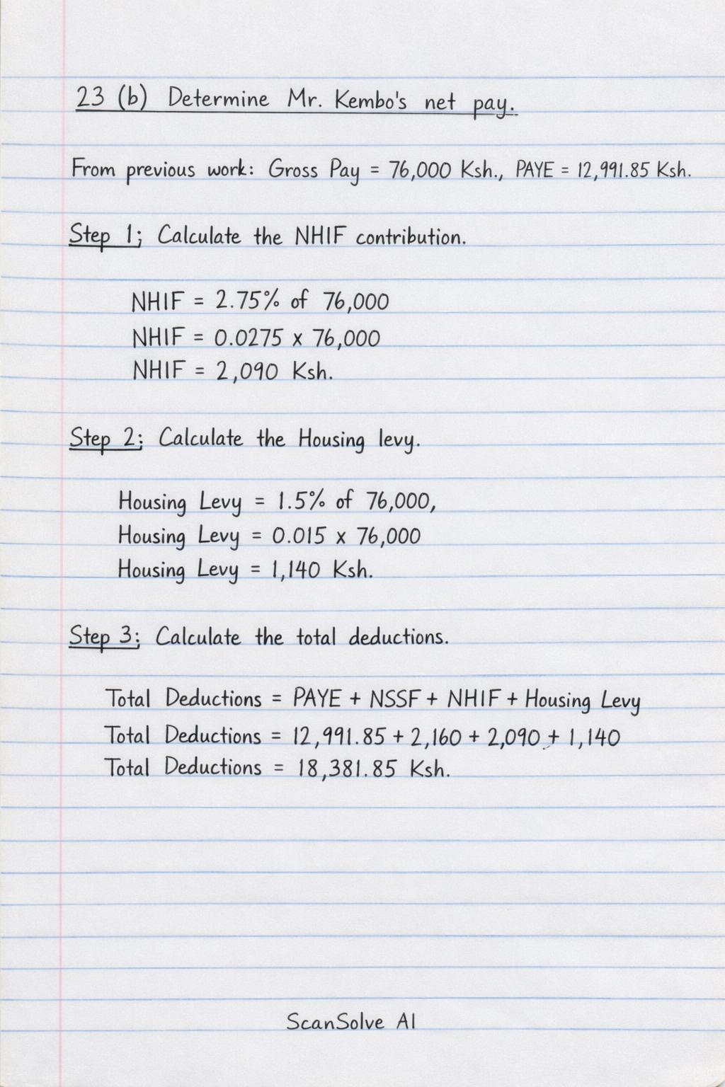 Handwritten step-by-step solution preview