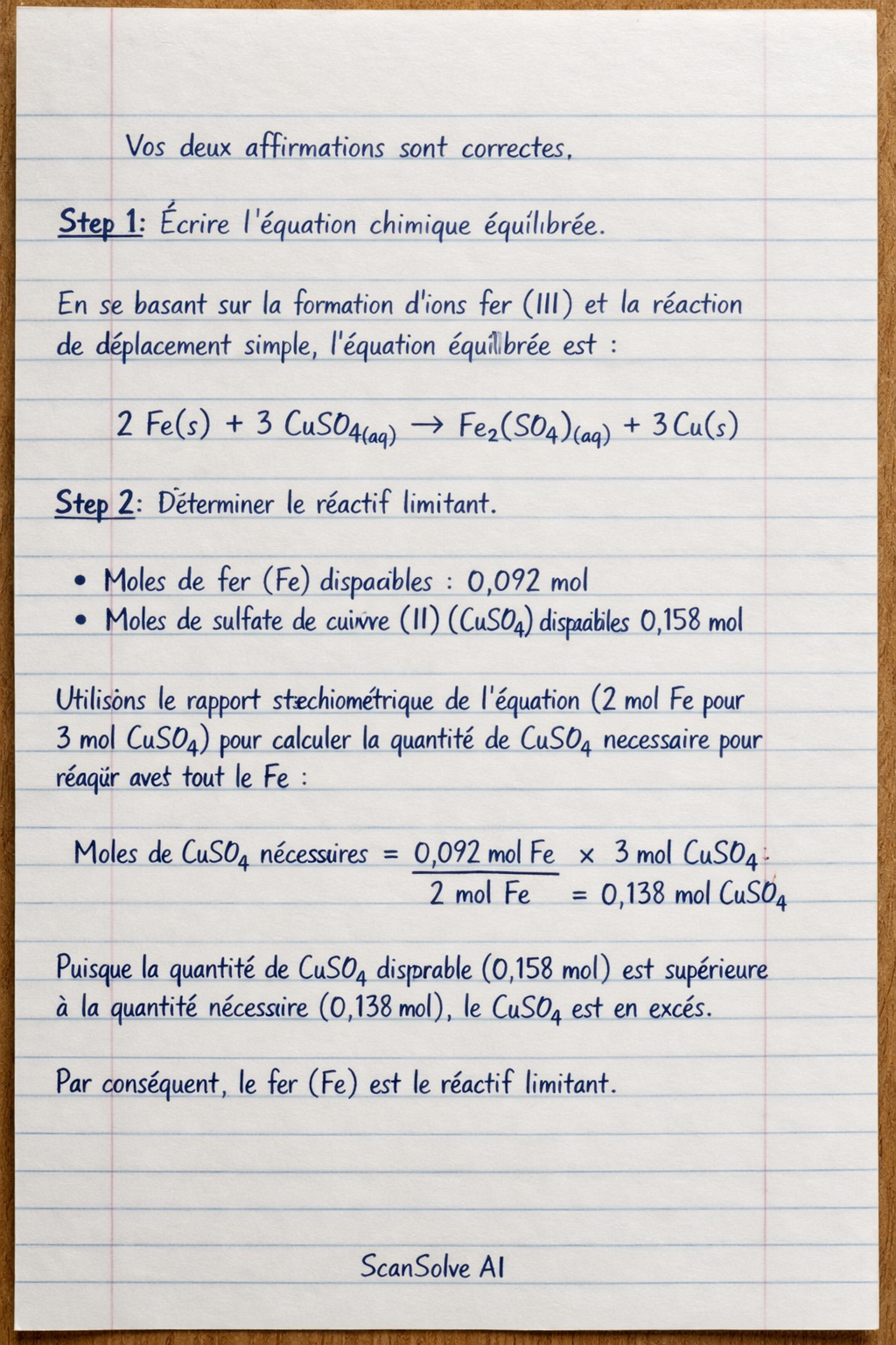 Handwritten step-by-step solution preview