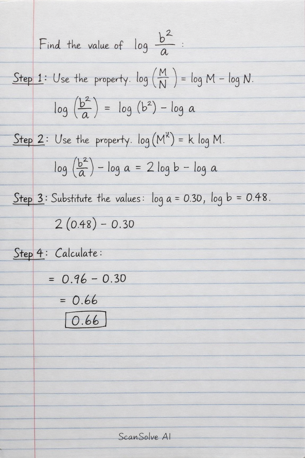 Handwritten step-by-step solution preview