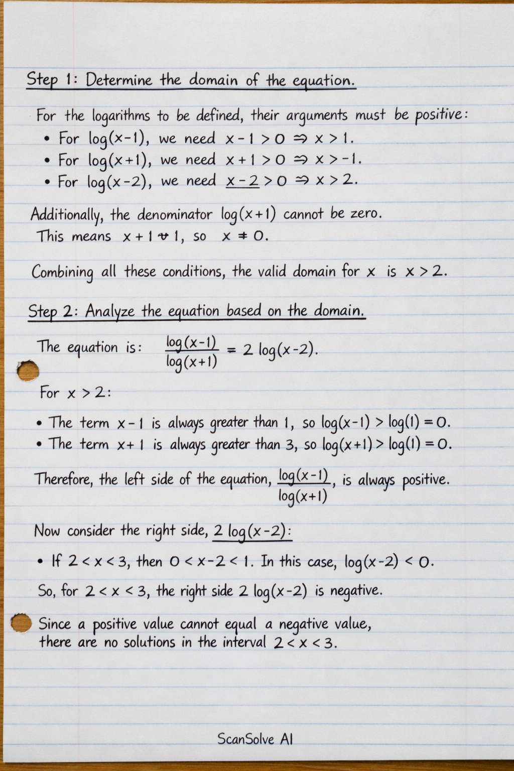 Handwritten step-by-step solution preview