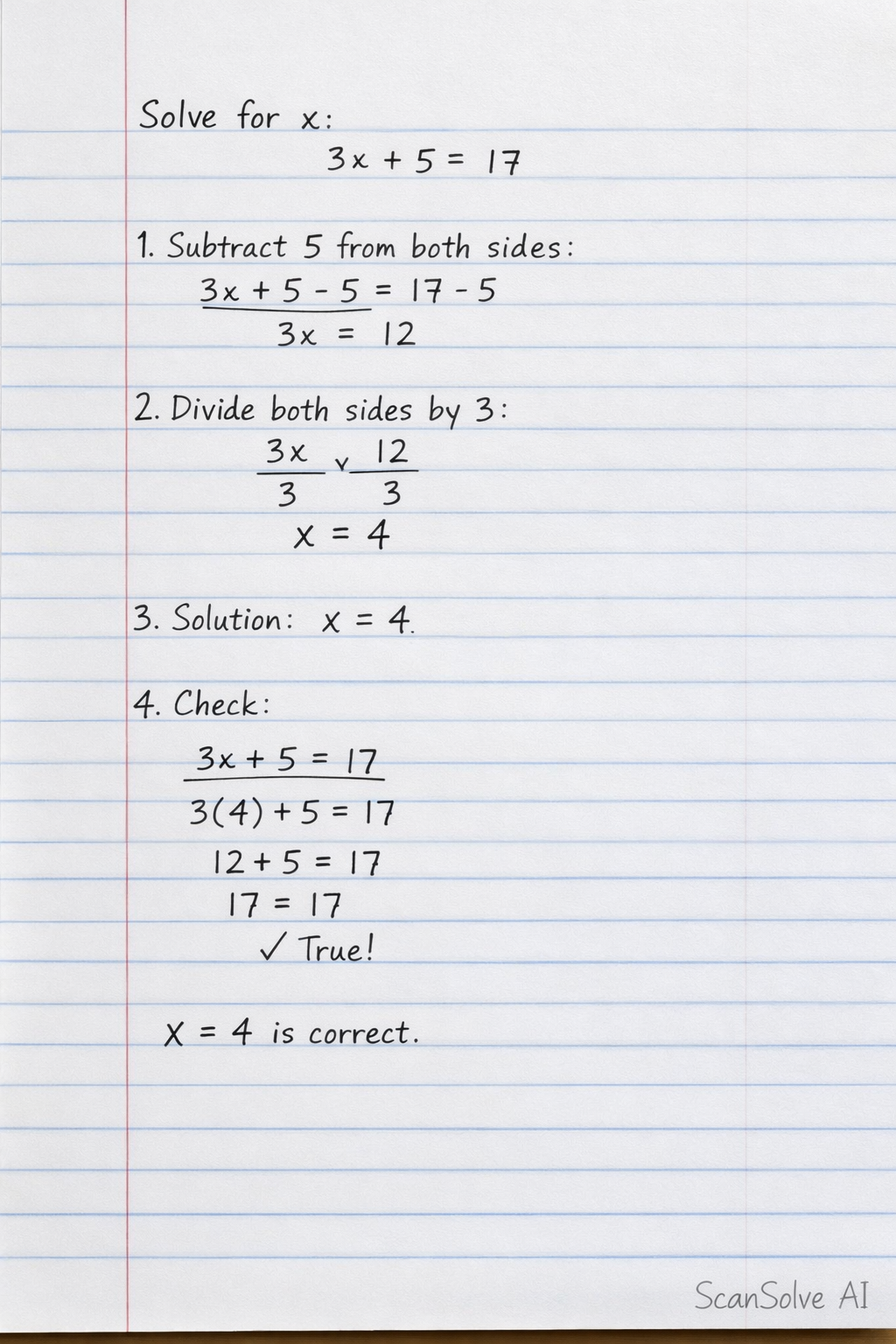 Handwritten step-by-step solution preview