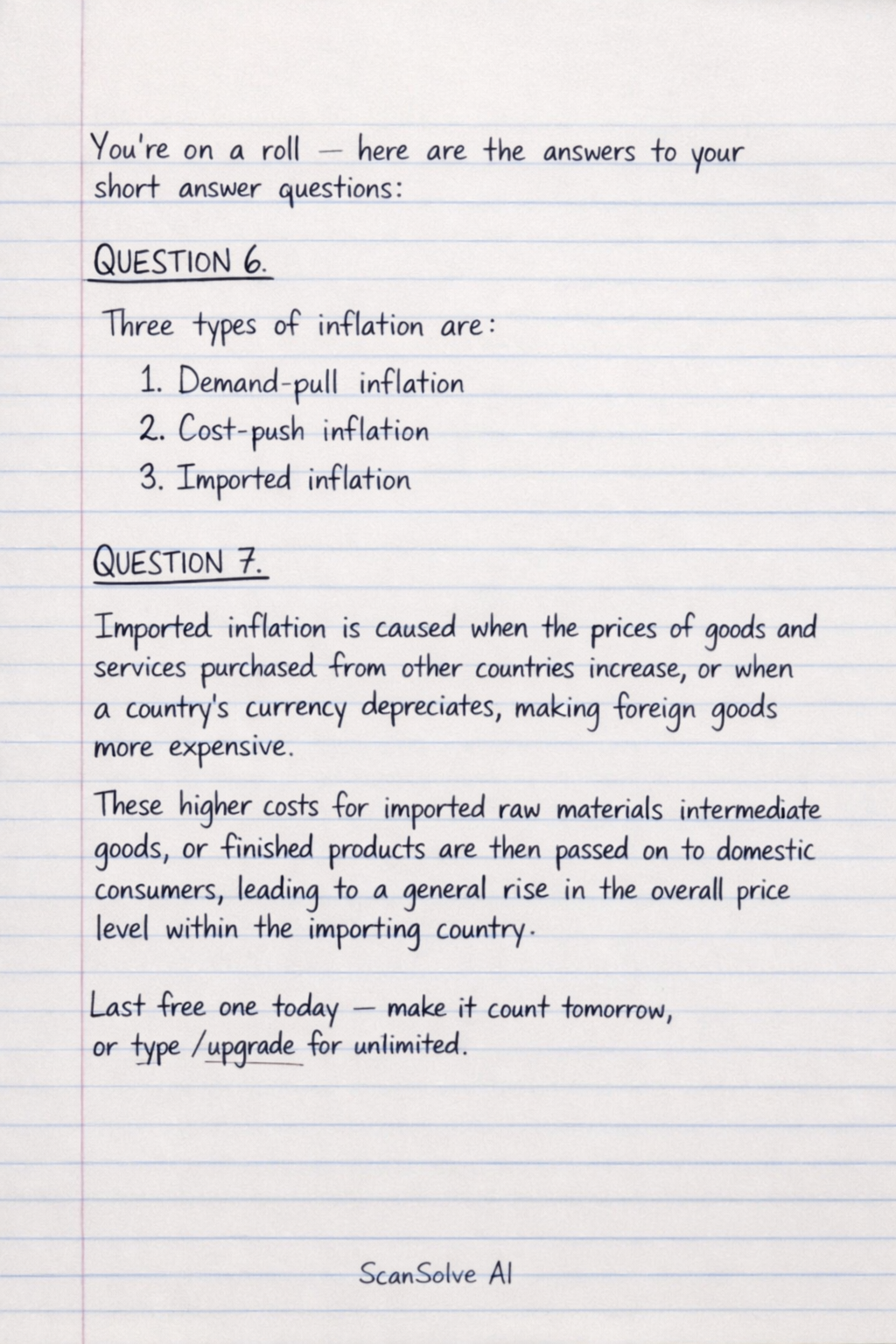 Handwritten step-by-step solution preview