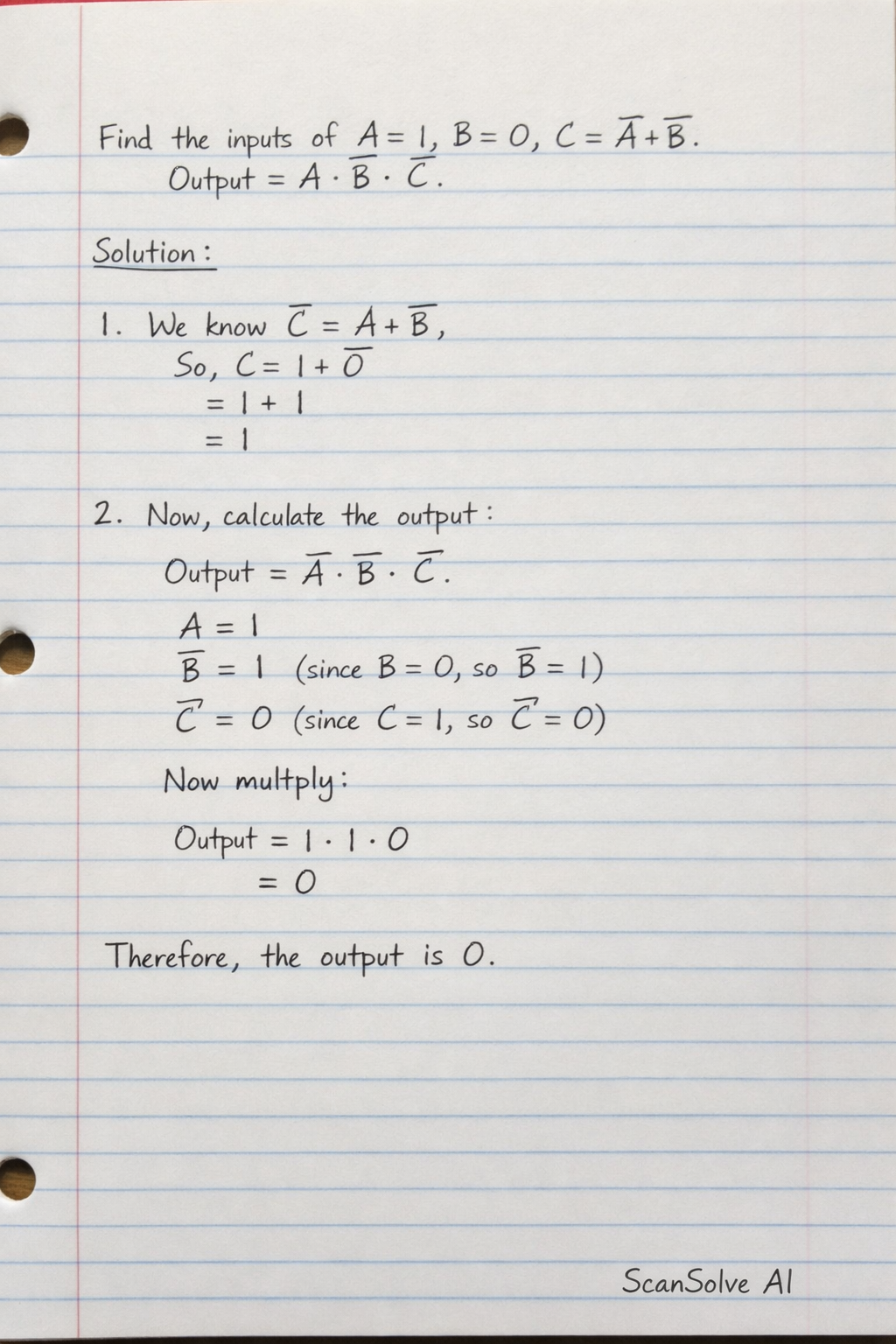 Handwritten step-by-step solution preview