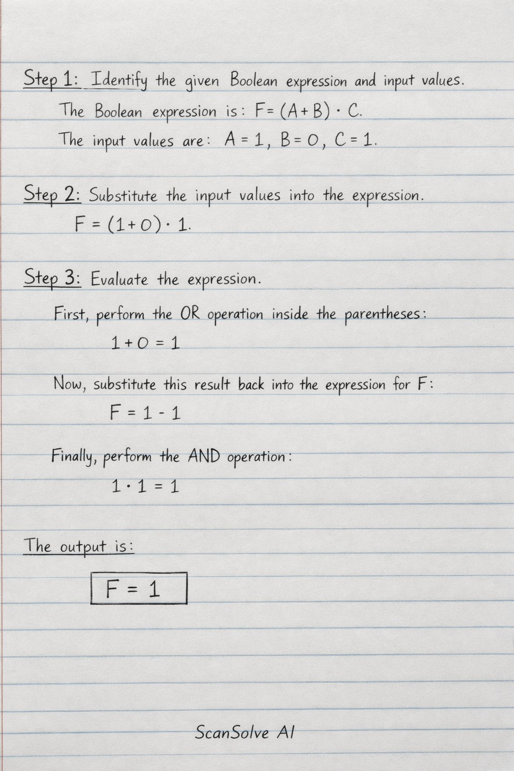 Handwritten step-by-step solution preview