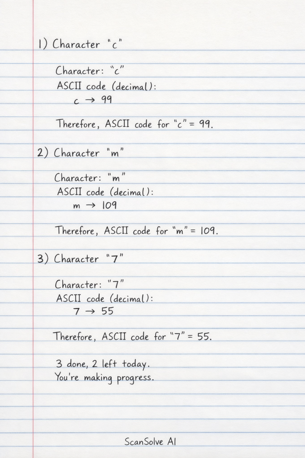Handwritten step-by-step solution preview