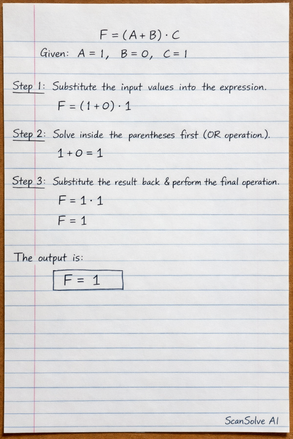 Handwritten step-by-step solution preview