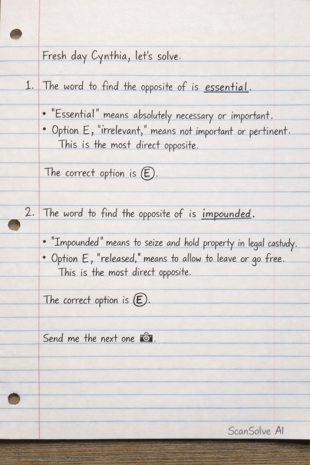 Handwritten step-by-step solution preview