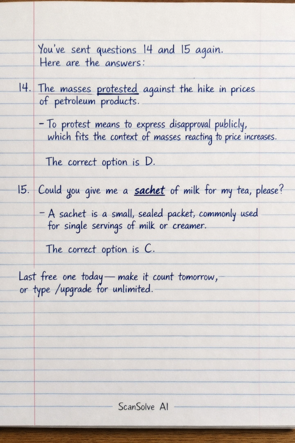 Handwritten step-by-step solution preview