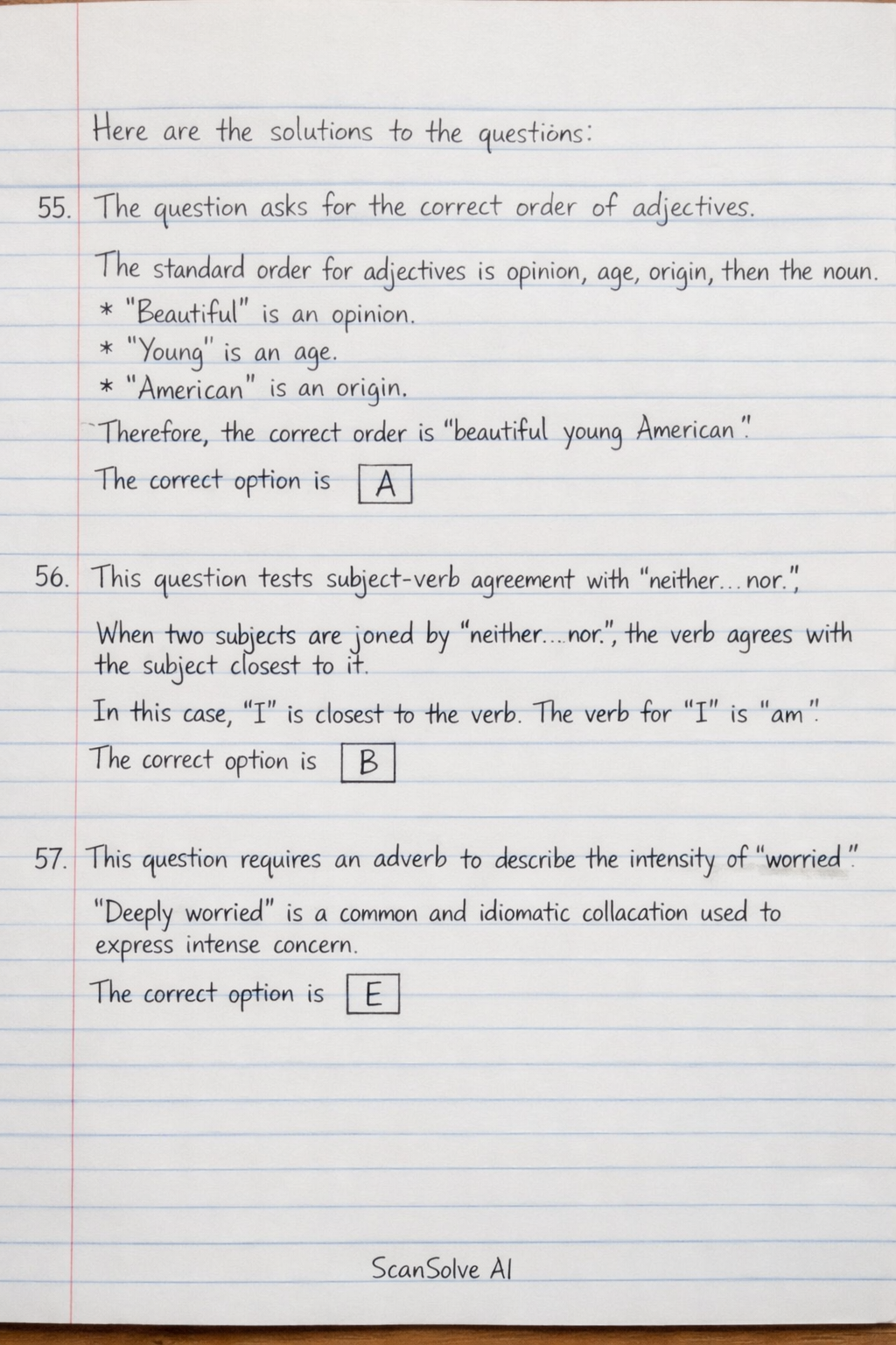 Handwritten step-by-step solution preview